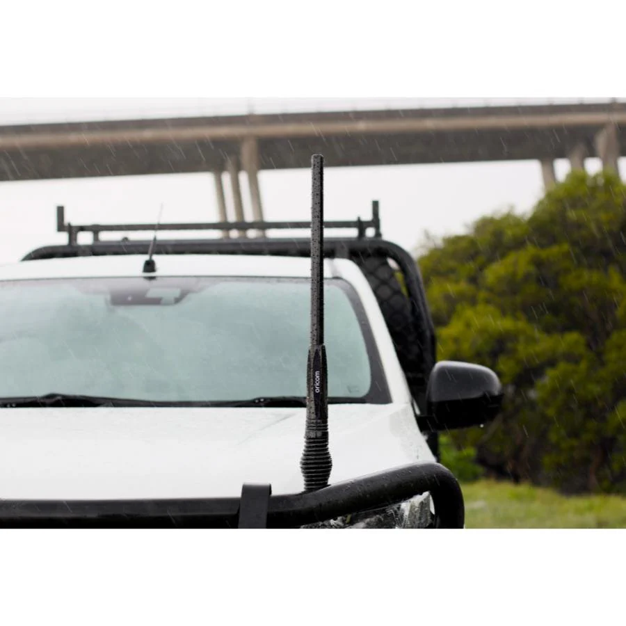 ANU916 3dBi UHF CB Antenna Detachable Fiberglass Whip with Heavy Duty Barrel Spring - Image 3