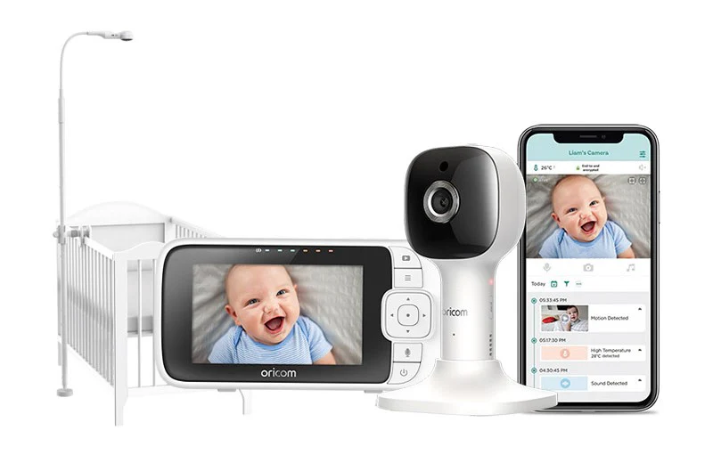 OBH643P 4.3" Smart HD Nursery Pal Skyview Baby Monitor with Cot Stand - Image 14