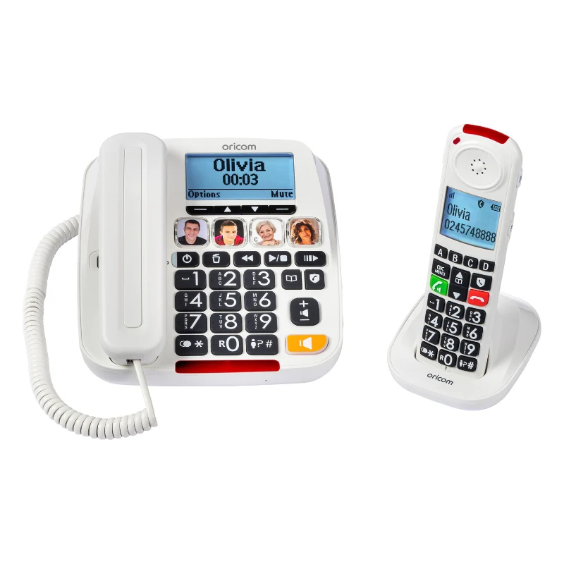 CARE920-2 Big Button Amplified Cordless Phone With Answering Machine Combo - Image 4