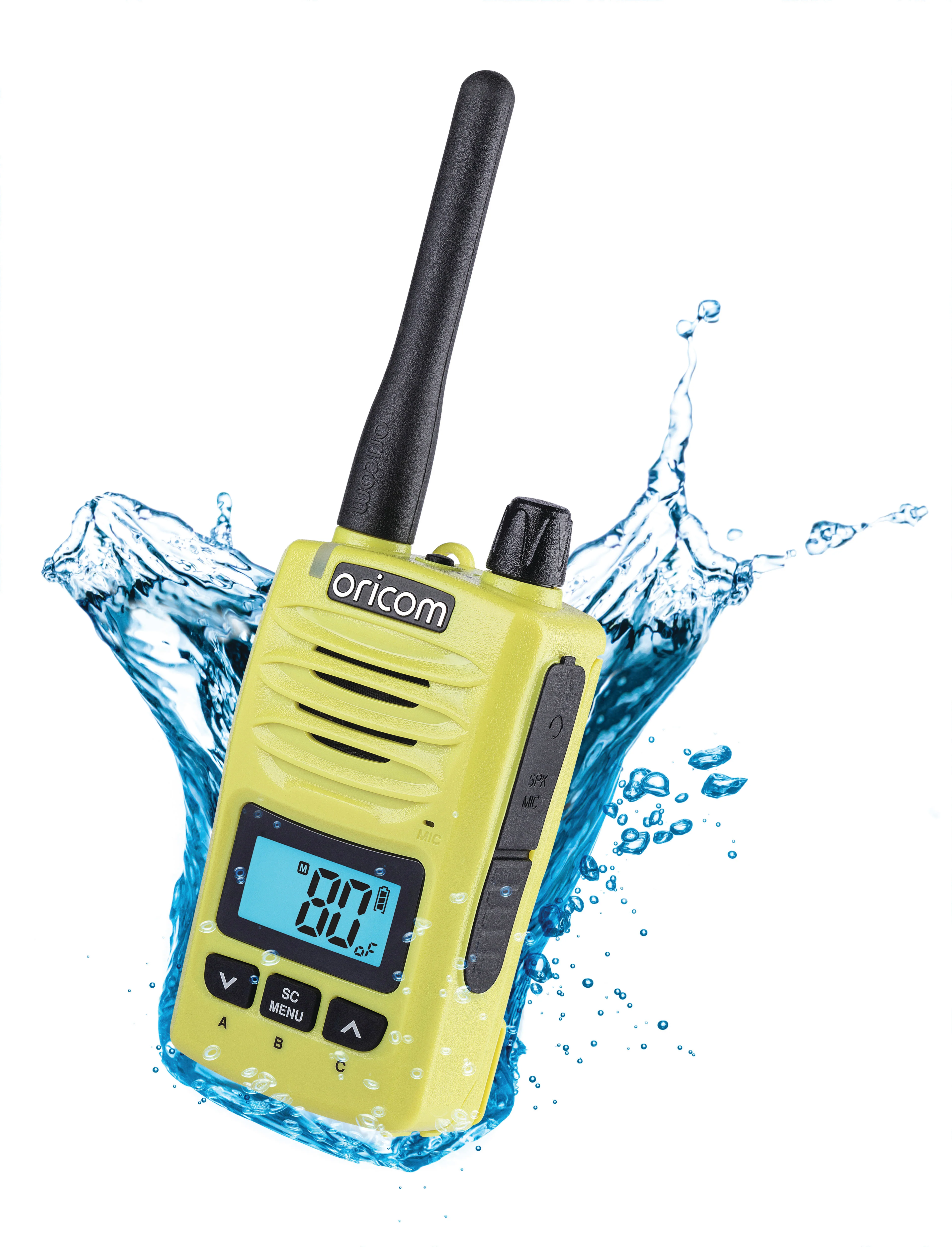 DTX650SLME IP67 5 Watt Handheld UHF CB Radio + BONUS Speaker Microphone (Lime) - Image 6