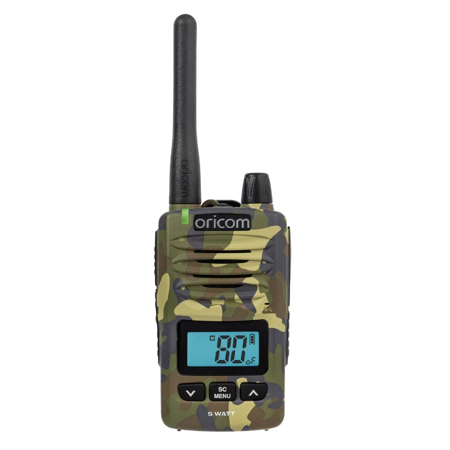 DTXTP600CAM 5 Watt IP67 Waterproof Handheld UHF CB Radio Trade Pack (Twin Camo Radios) - Image 2