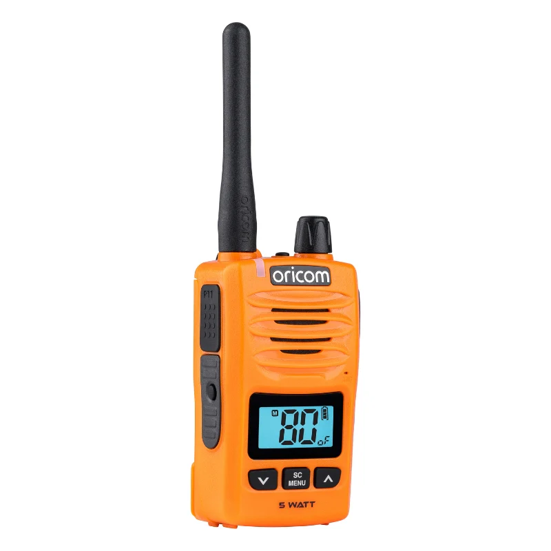 DTXTP600OR 5 Watt IP67 Waterproof Handheld UHF CB Radio Trade Pack (Twin Orange Radios) - Image 3