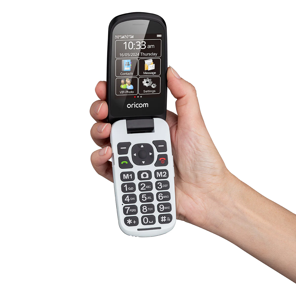 EZY7510 Flip Mobile Phone with SOS Emergency Button - Image 5
