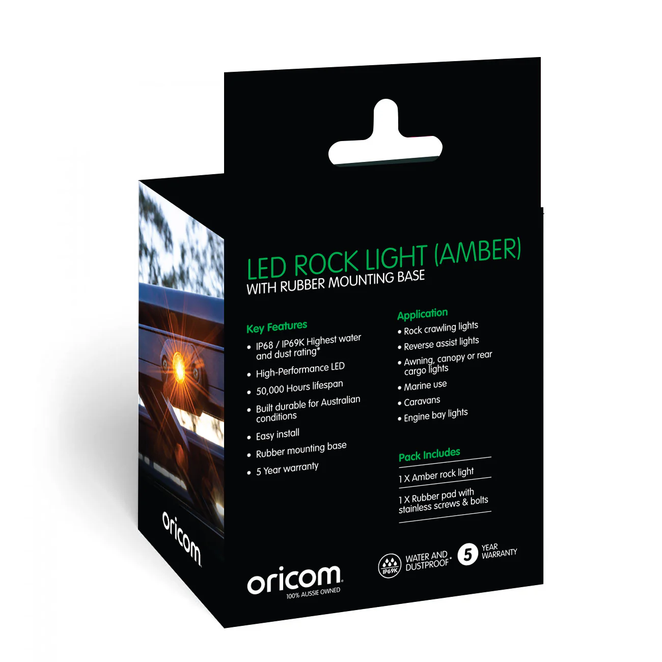 RKL1A LED Rock Light Single Pack (Amber) - Image 6