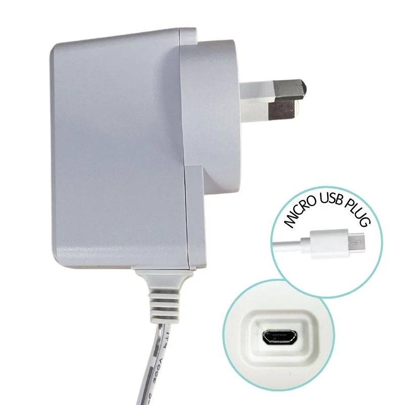 2B0104 Power Adaptor to suit SC895 Camera/Parent Unit (Micro USB Connection)
