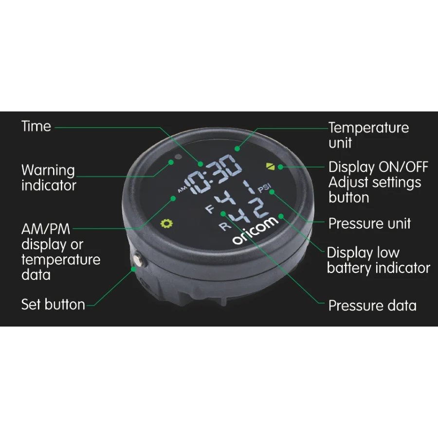 TPMC-2E Tyre Pressure Monitoring System for Motorcycles Incl. 2 External Sensors - Image 3