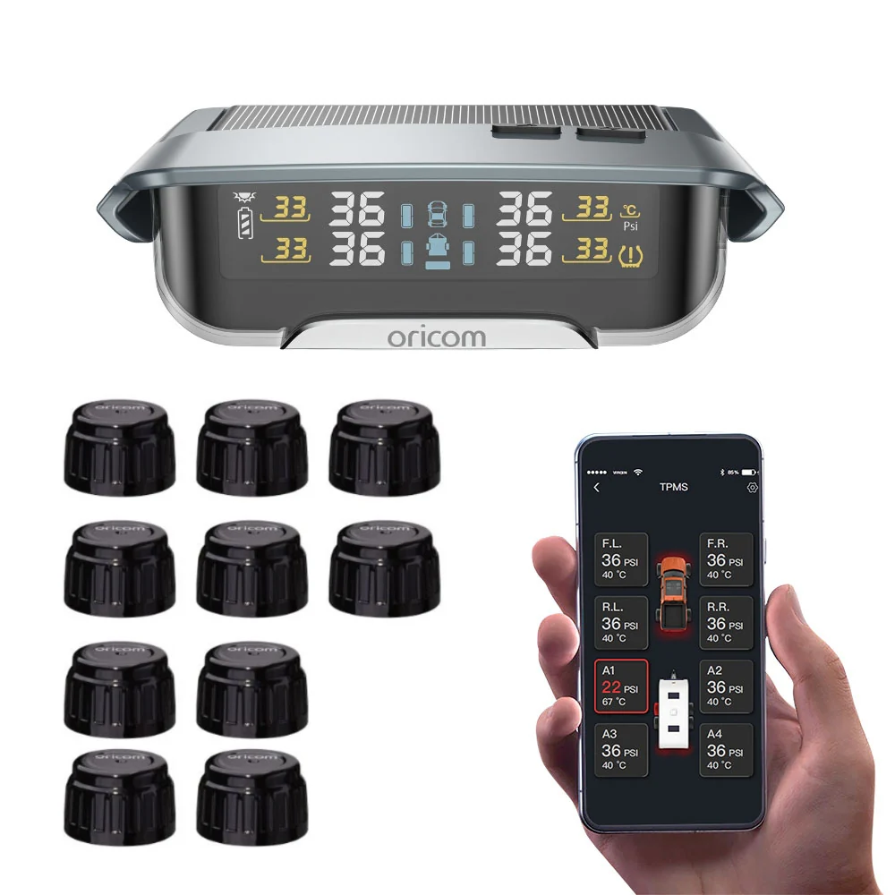 TPMS10-10ER TPMS Incl. 10 External Sensors with APP Control Settings + Repeater Value Pack - Image 2
