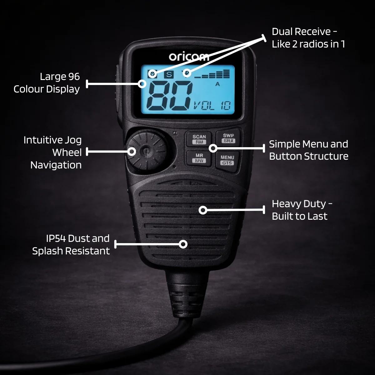 UHF350DRA - Dual Receive UHF CB Radio Value Pack - Image 2