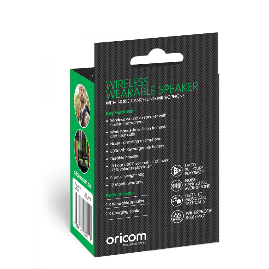 WBS01 Wireless Wearable Speaker - Image 4